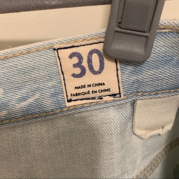 Free People Sidecar Frayed Denim Mini Skirt NWT 30 - Picture 7 of 10